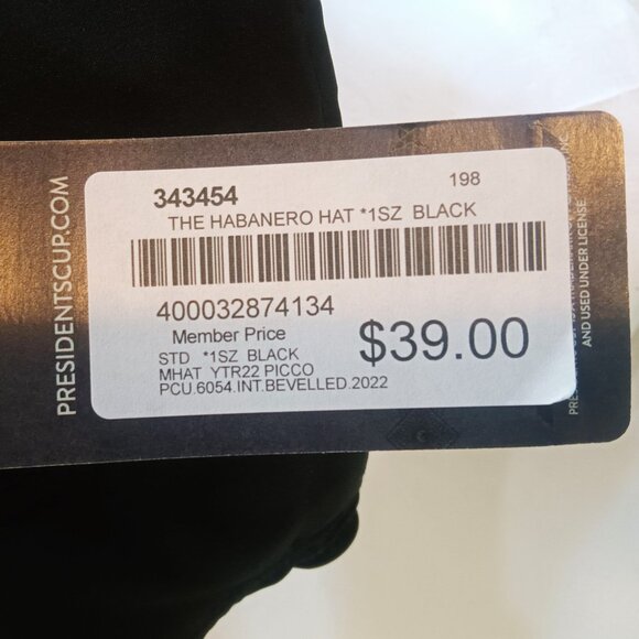 2022 PGA Tour Presidents Cup International Team Pro Imperial Habanero Hat NEW - Picture 6 of 6